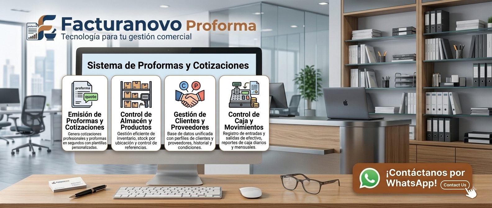 Sistema de Proforma — software de escritorio FacturaNovo